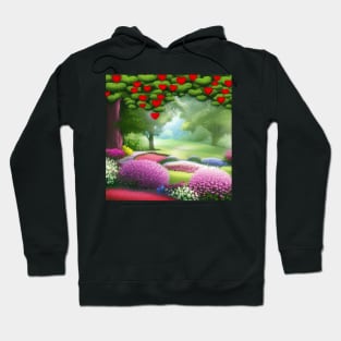 Valentine Wall Art - If hearts grew on trees - Unique Valentine Fantasy Planet Landsape - Photo print, canvas, artboard print, Canvas Print and T shirt Hoodie